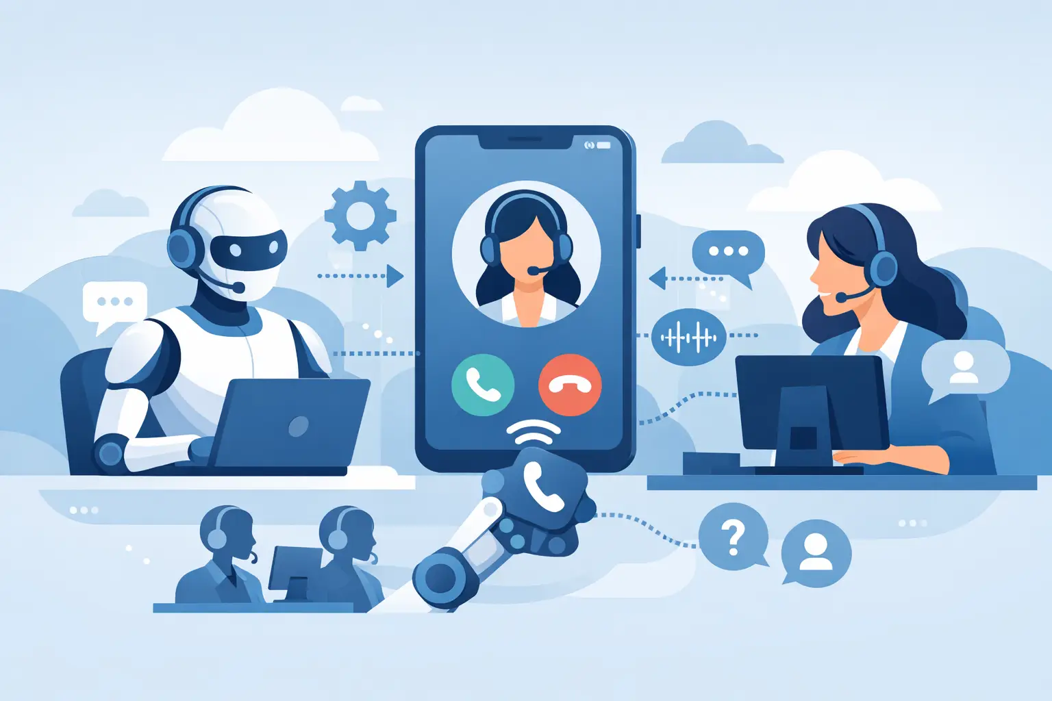 Automated Calls for Customer Support Work